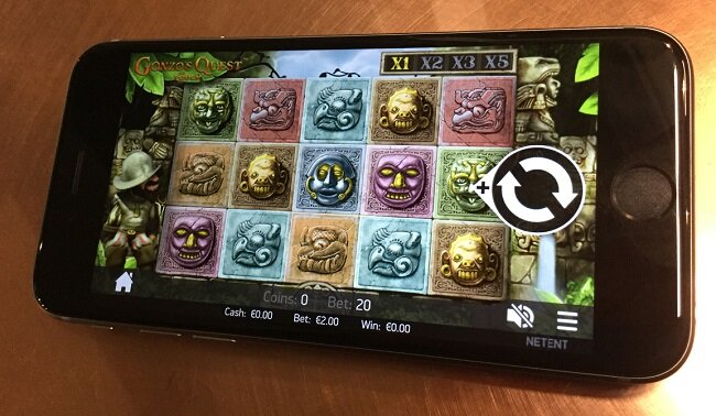 mobile slots qonzos quest iphone6